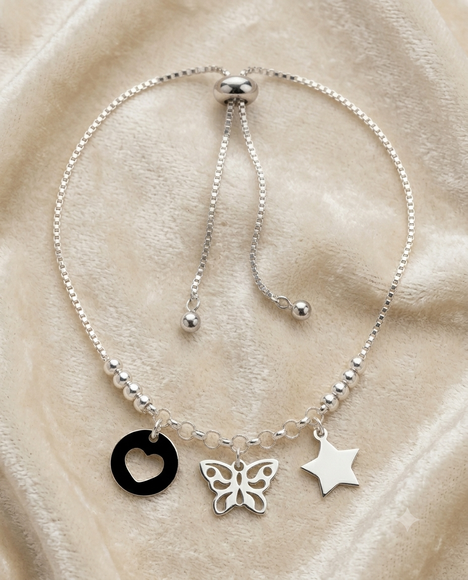 Pulsera ajustable mariposa