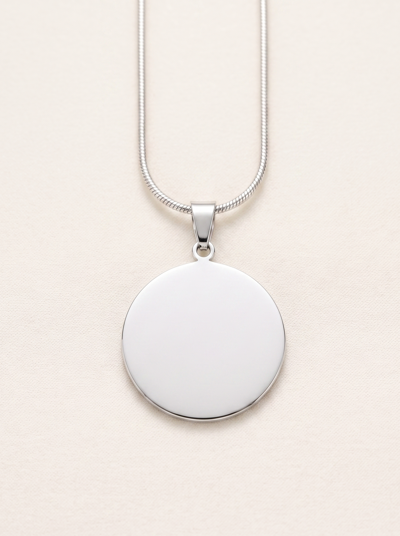 Colgante de plata para grabar